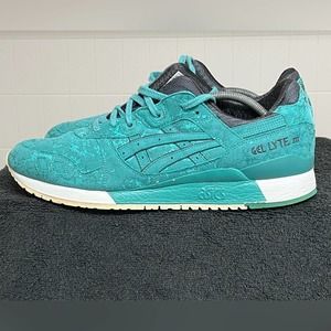 Asics Gel Lyte III Mens Shoes Sz US 13 Teal/Gray Galaxy H6U2Y RARE
